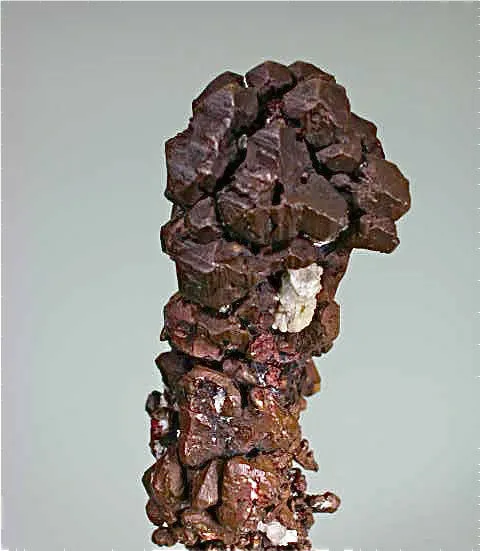 Copper with Apophyllite, Central Fissure, Central Mine, Lake Superior Copper District, Keweenaw County, Michigan Small cabinet 3.2 x 3.2 x 9 cm $3800. SOLD