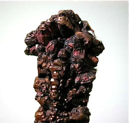 Copper with Apophyllite, Central Fissure, Central Mine, Lake Superior Copper District, Keweenaw County, Michigan Small cabinet 3.2 x 3.2 x 9 cm $3800. SOLD