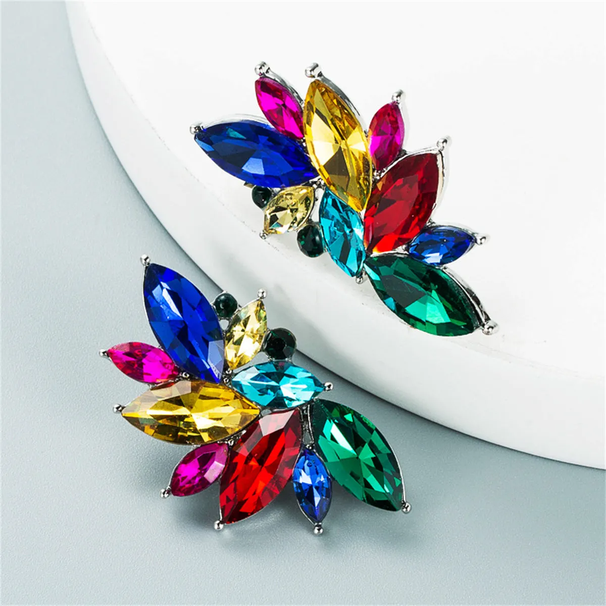 Crystal & Cubic Zirconia Botany Drop Earrings