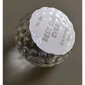 Crystal Golf Ball Paperweight