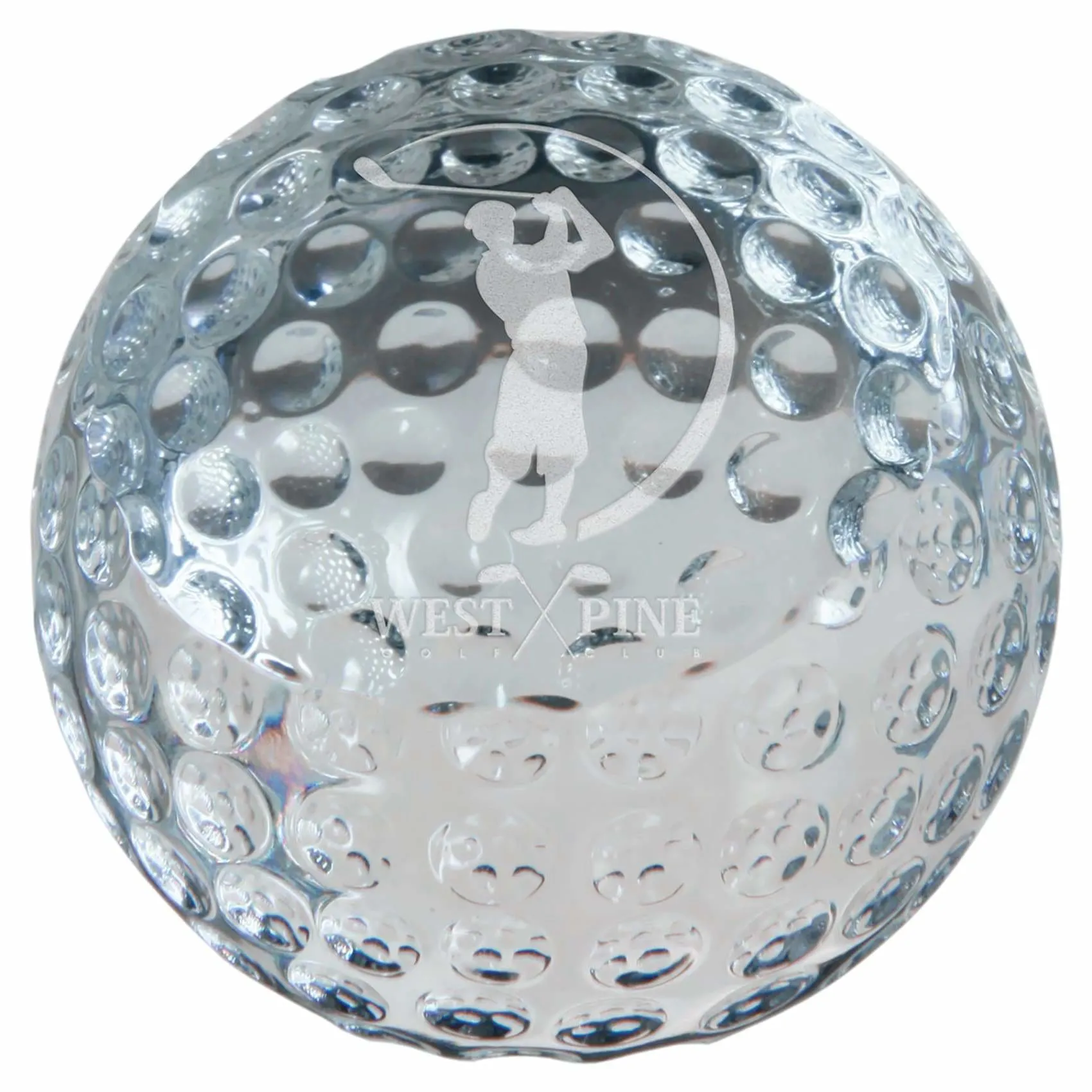 Crystal Golf Ball Paperweight