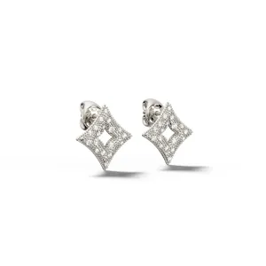 Csillag Orionis - White Gold Diamond Earring Small