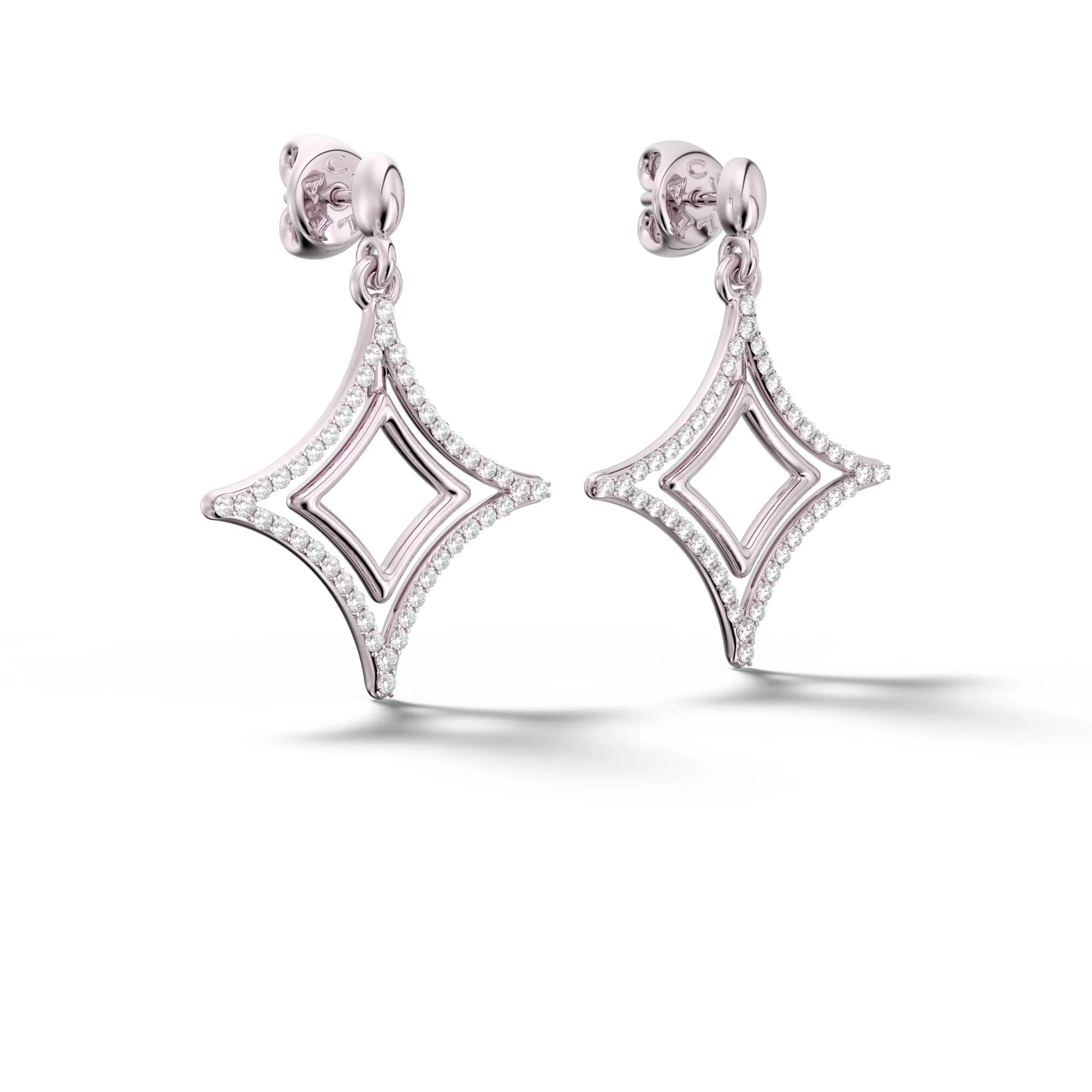 Csillag Sha - Yellow Gold Diamond Earring