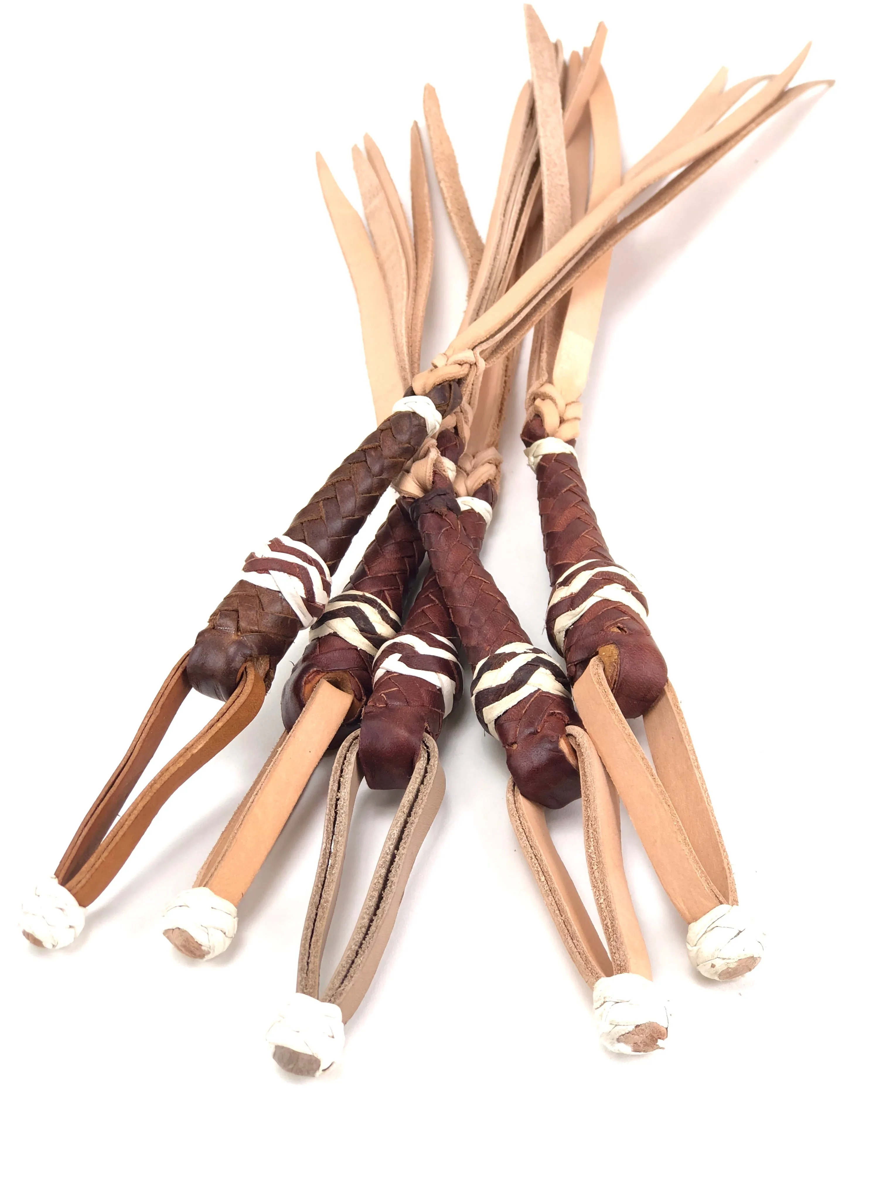 Cuarta Trailer Whip Brown and White JTW14