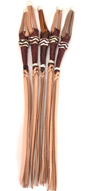 Cuarta Trailer Whip Brown and White JTW14