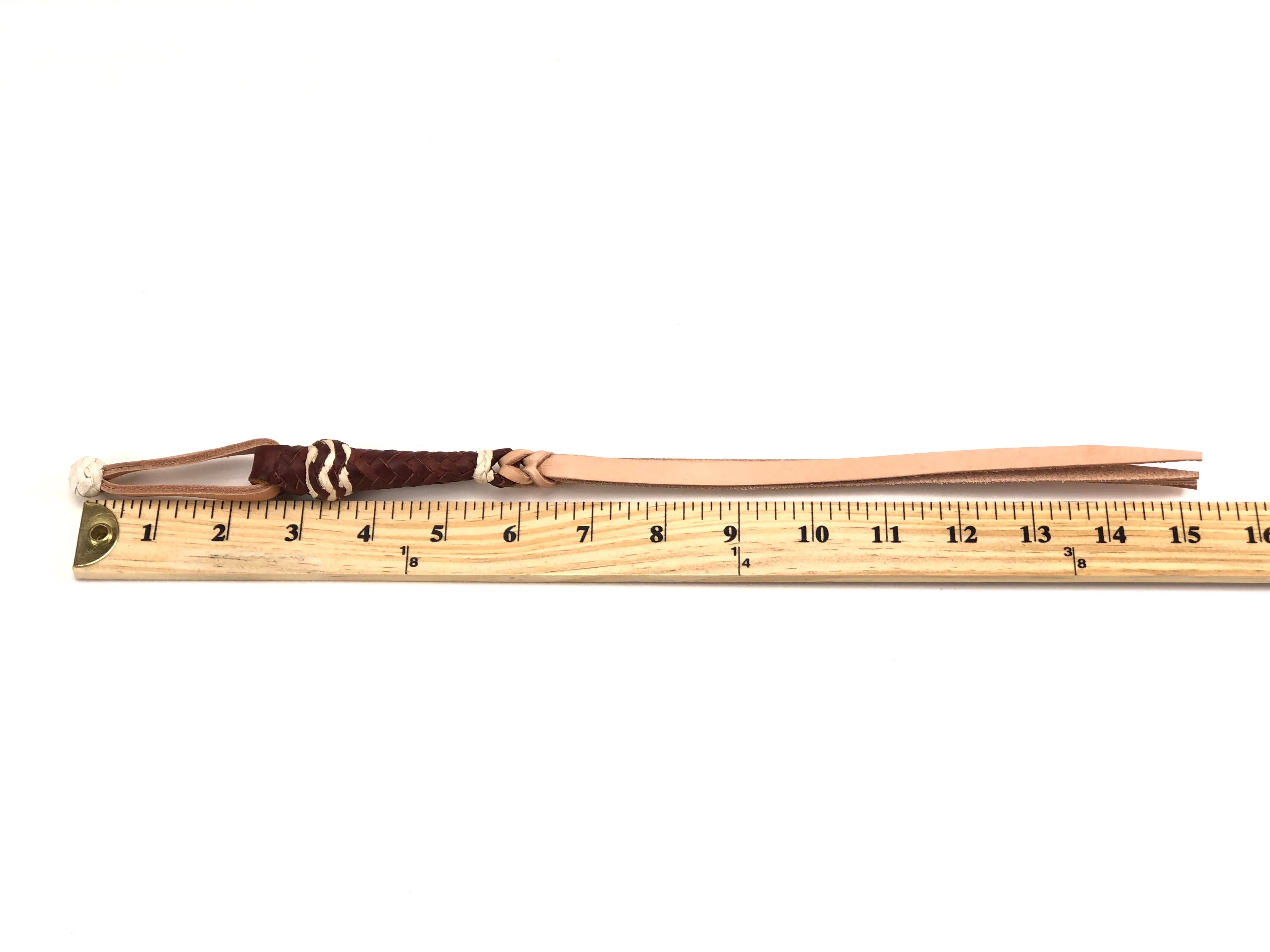 Cuarta Trailer Whip Brown and White JTW14