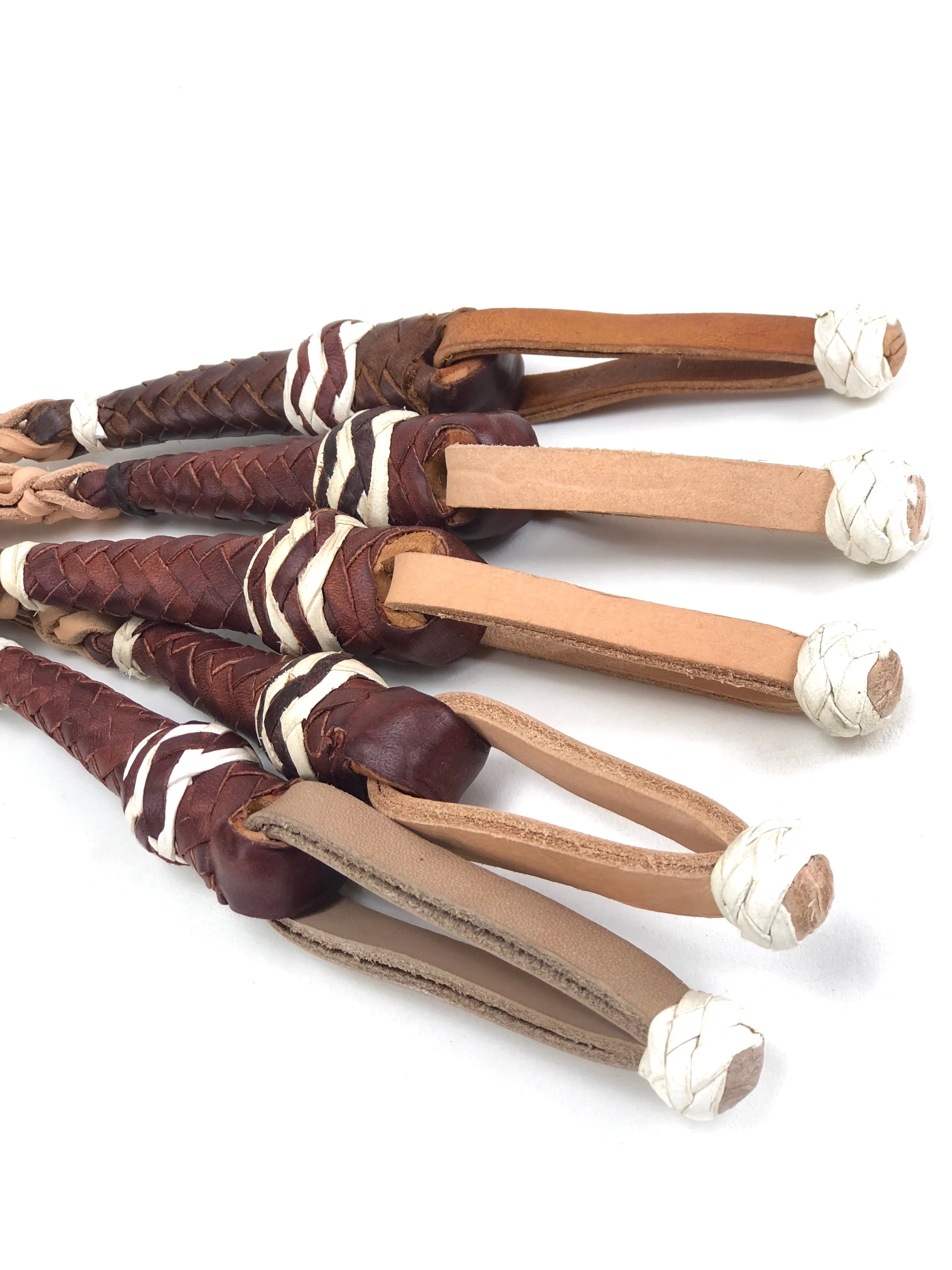 Cuarta Trailer Whip Brown and White JTW14