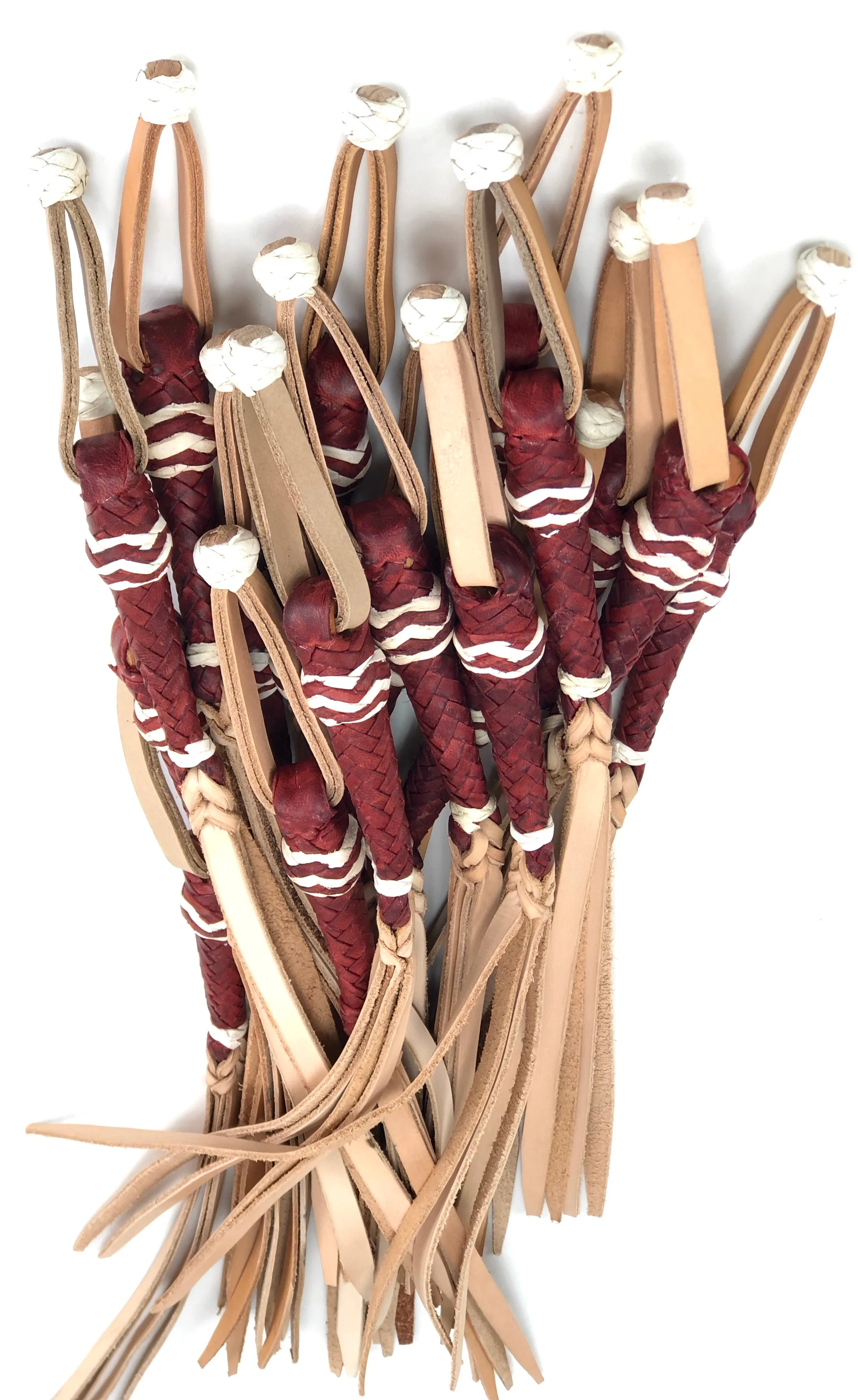 Cuarta Trailer Whip Burgundy and White JTW15