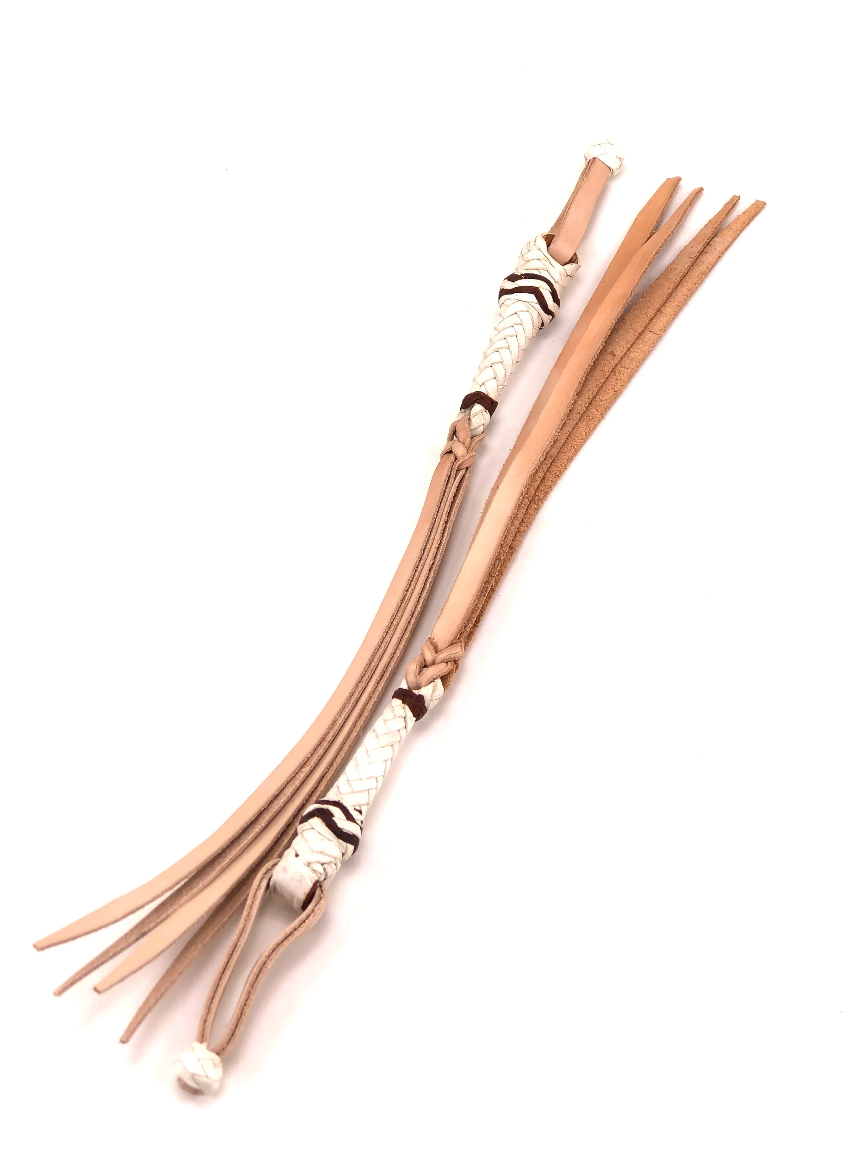 Cuarta Trailer Whip White and Brown JTW12