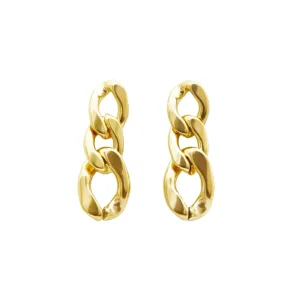 Cuban Chain Earrings