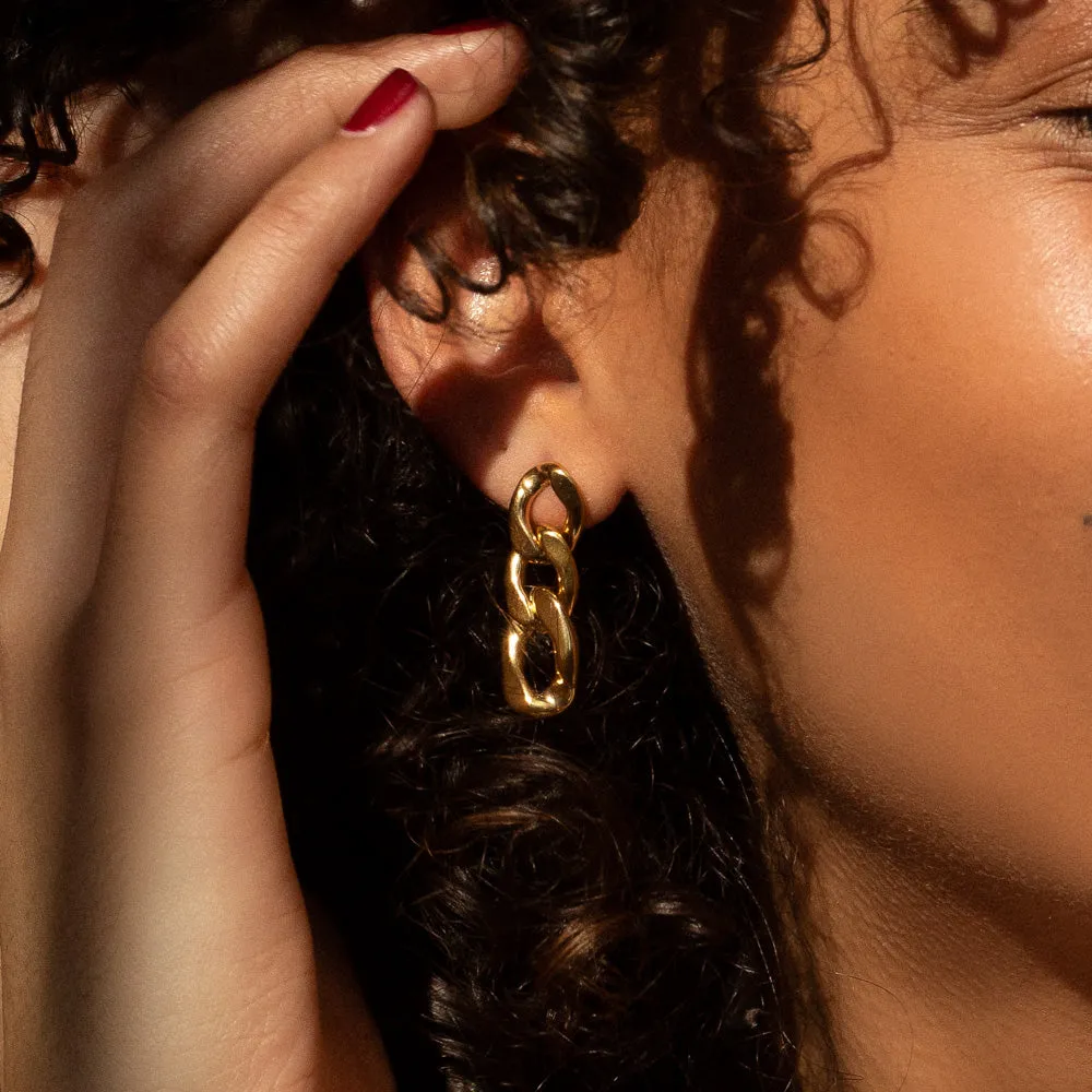Cuban Chain Earrings