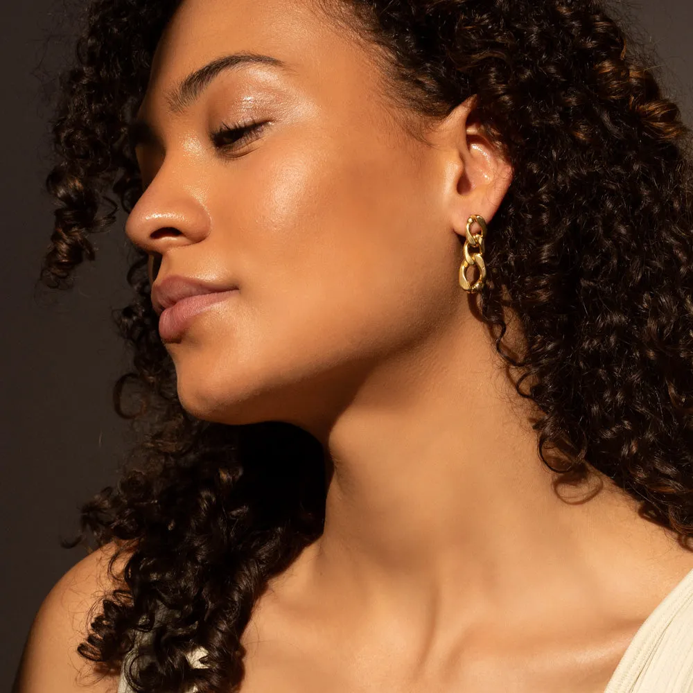Cuban Chain Earrings