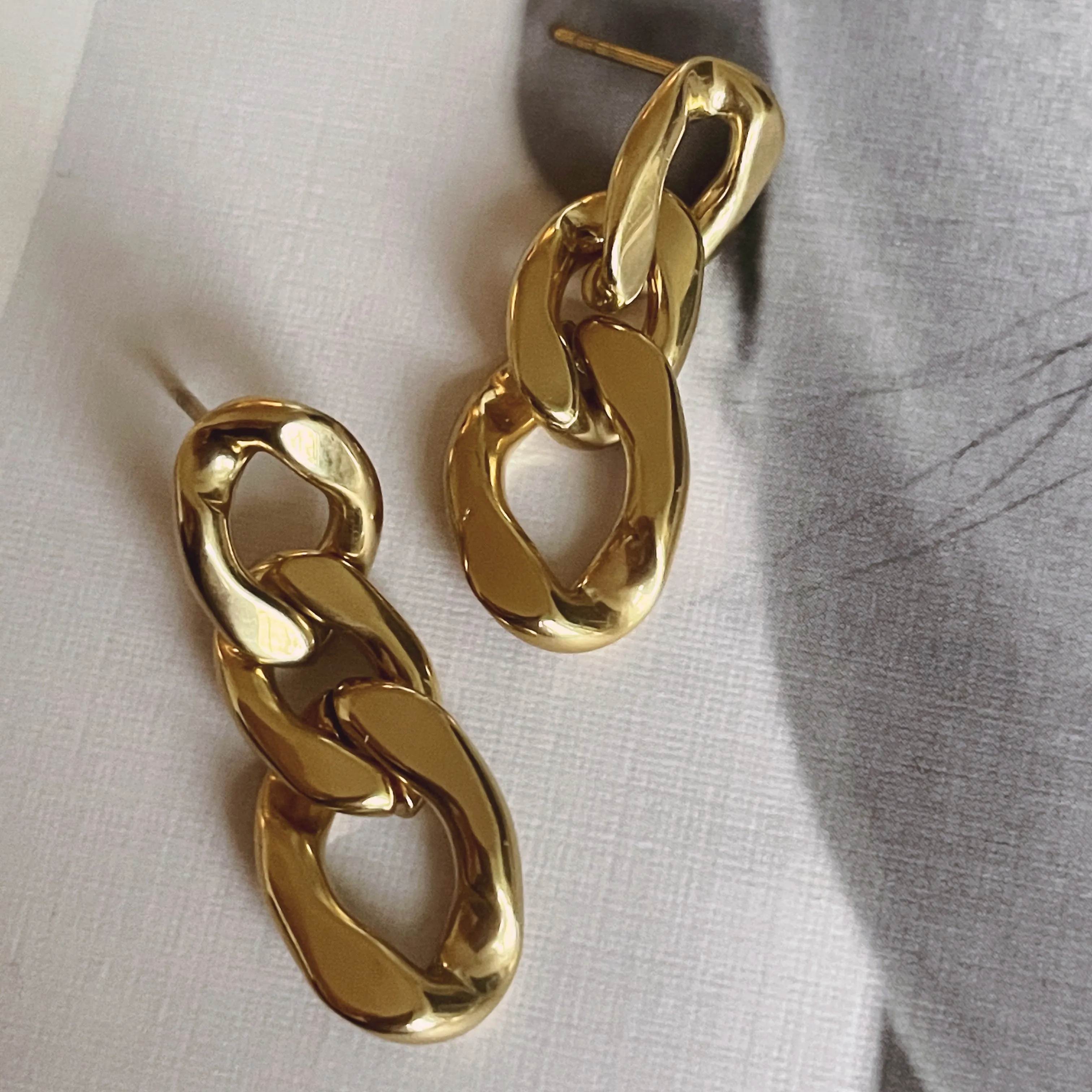 Cuban Chain Earrings