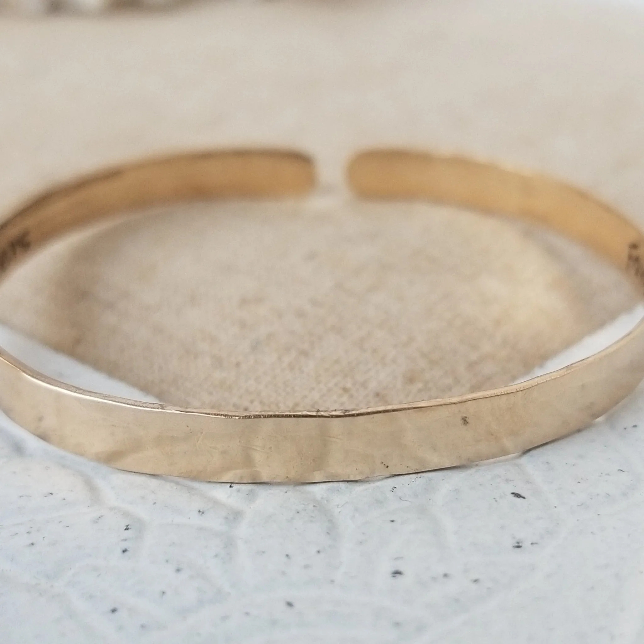 Custom Cuff Bracelet - Gold or Rose Gold