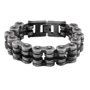 Cycolinks Retro Rustic Silver Bike Chain Bracelet