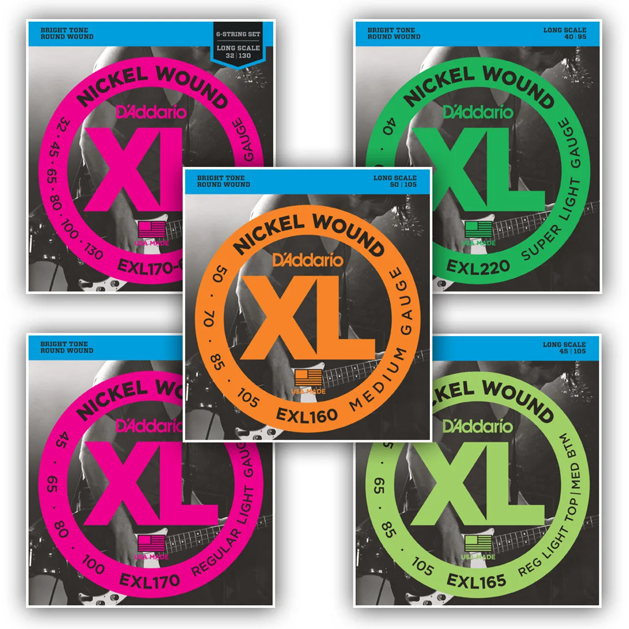 D'addario Electric Bass String Sets
