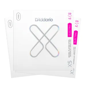 D'Addario XS 3 Pack - 09-42 Electric Guitar Strings