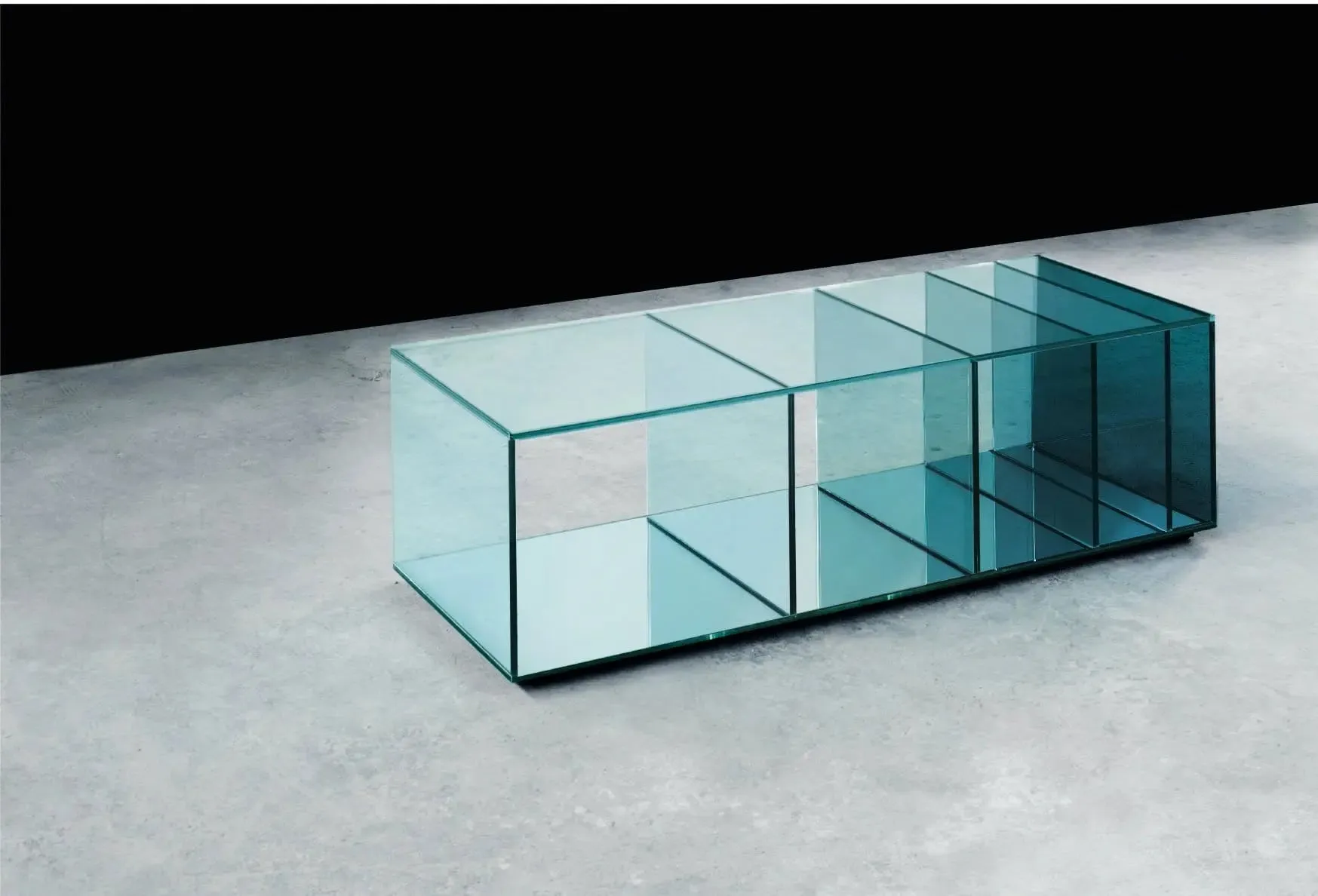 Deep Sea Low Glass Table