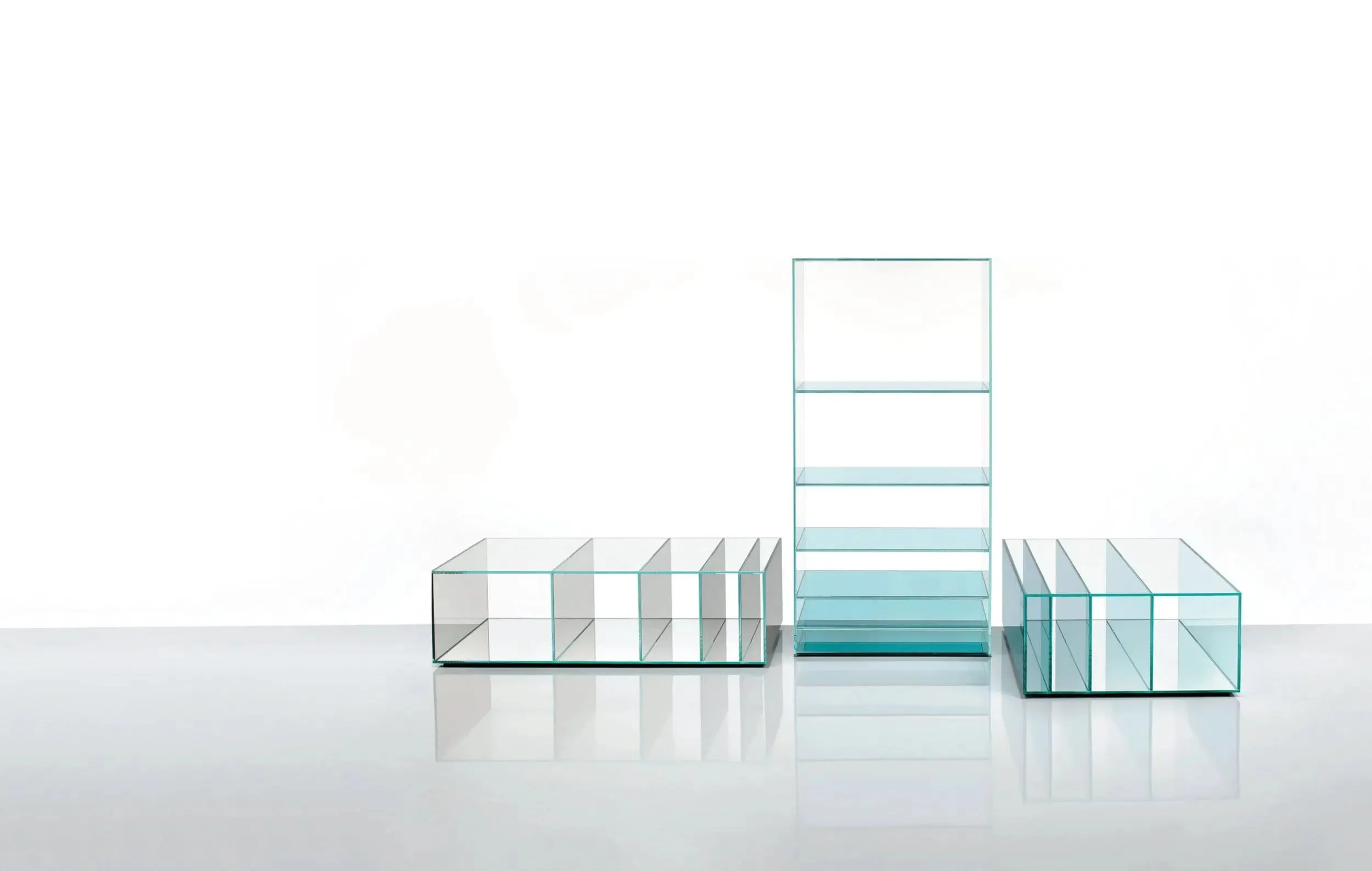 Deep Sea Low Glass Table