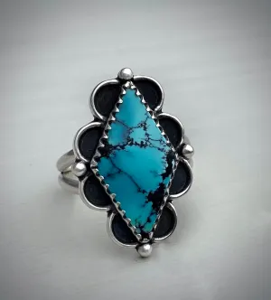 Diamond Bao Canyon Turquoise Ring