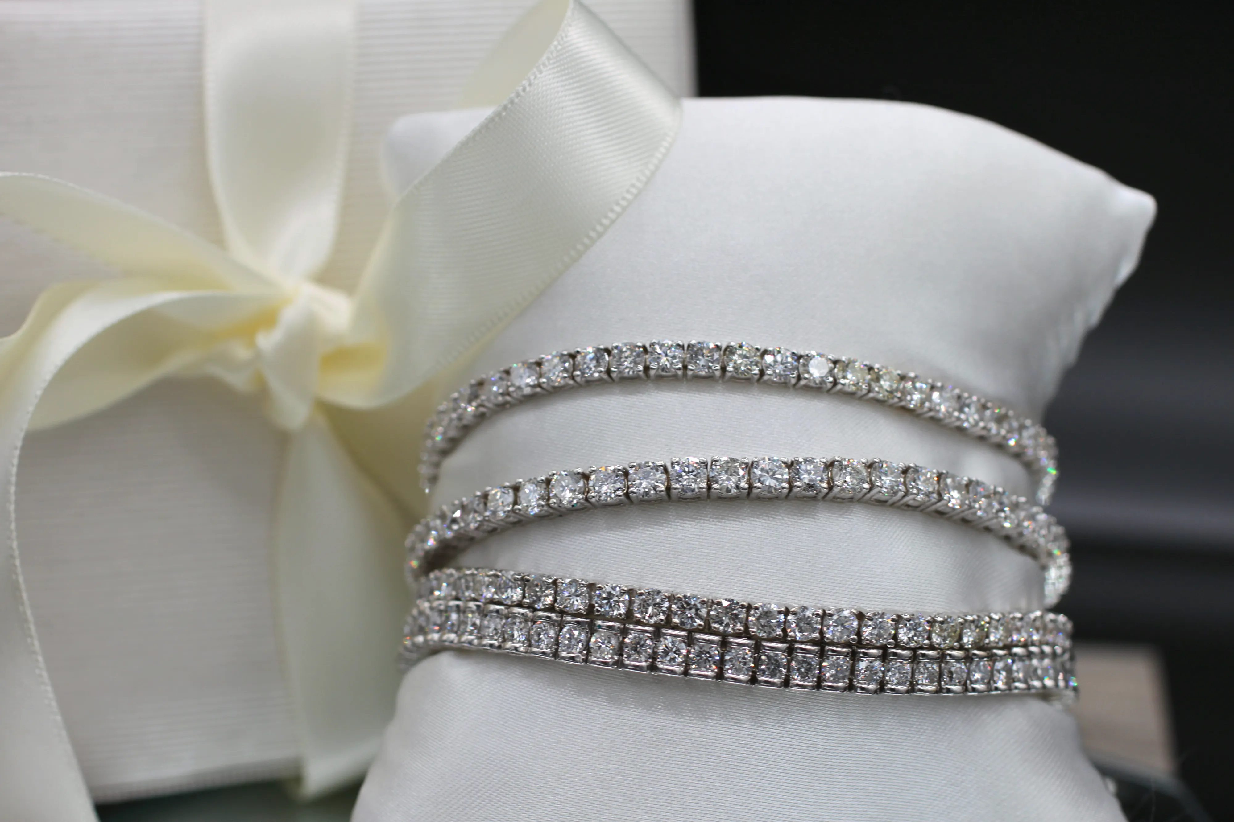Diamond Line Tennis Bracelet (Natural AAAA Diamonds 6.37 ct)