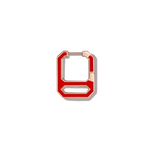 DNA Apple Candy Enamel Single Earring  in Rose Gold