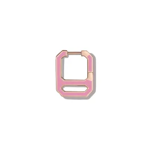 DNA Tea Rose Enamel Single Earring  in Rose Gold