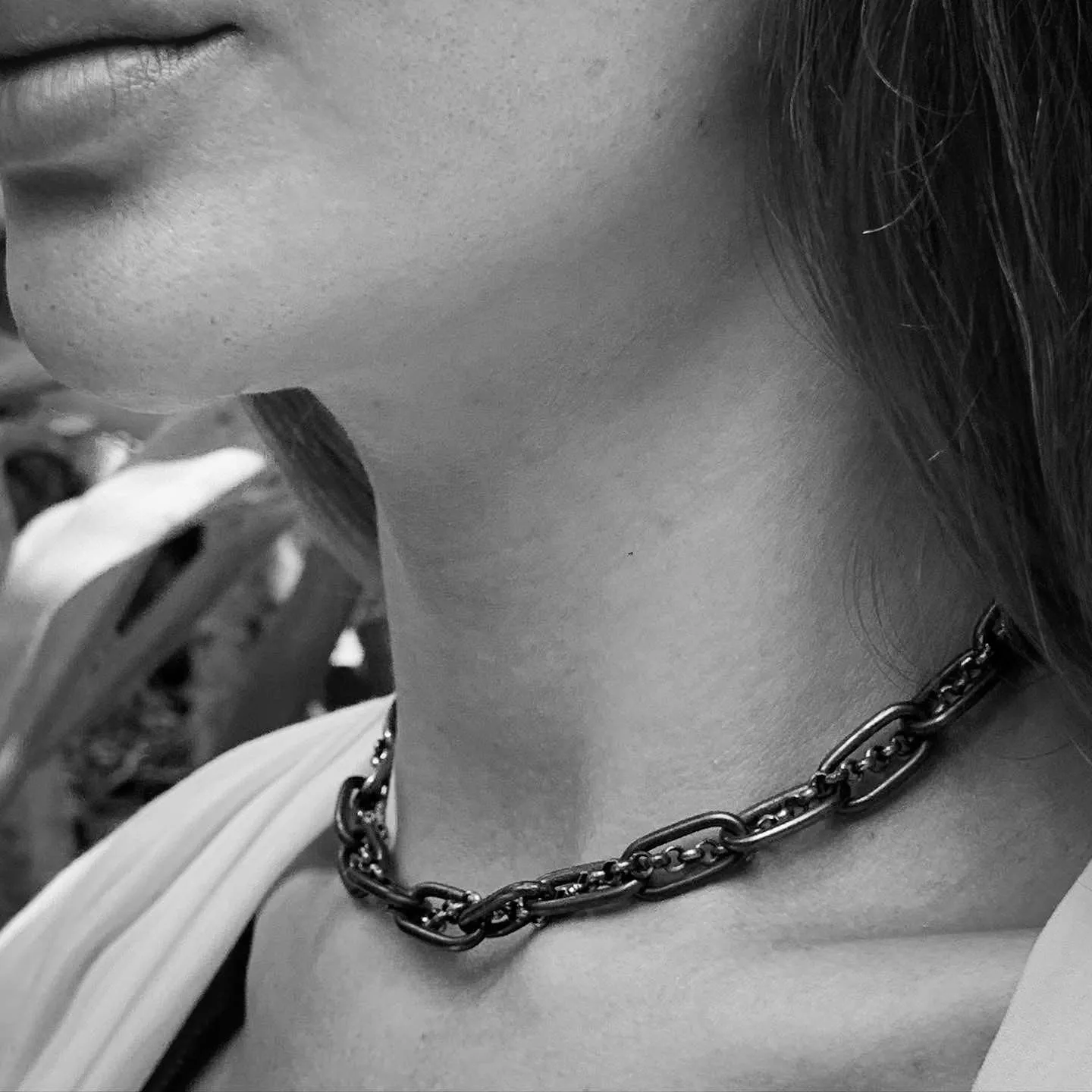 Double Mix  Link handmade 925 Silver choker