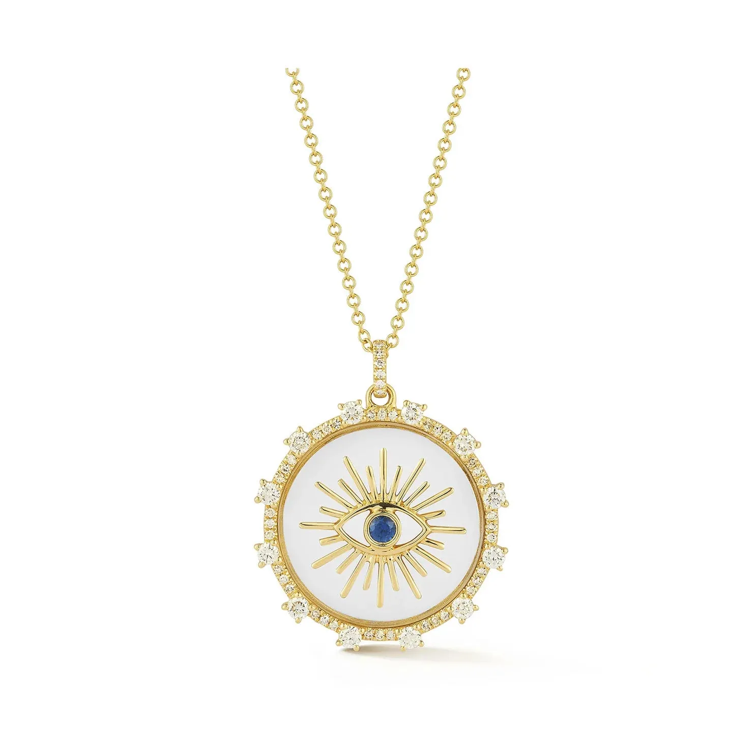 EF Collection Floating Evil Eye Necklace