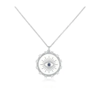 EF Collection Floating Evil Eye Necklace