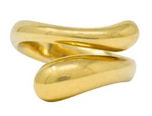 Elsa Peretti Tiffany & Co. Spain 18 Karat Gold Teardrop Bypass Ring