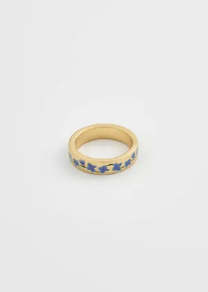Fable England Forget Me Knot Ring Blue