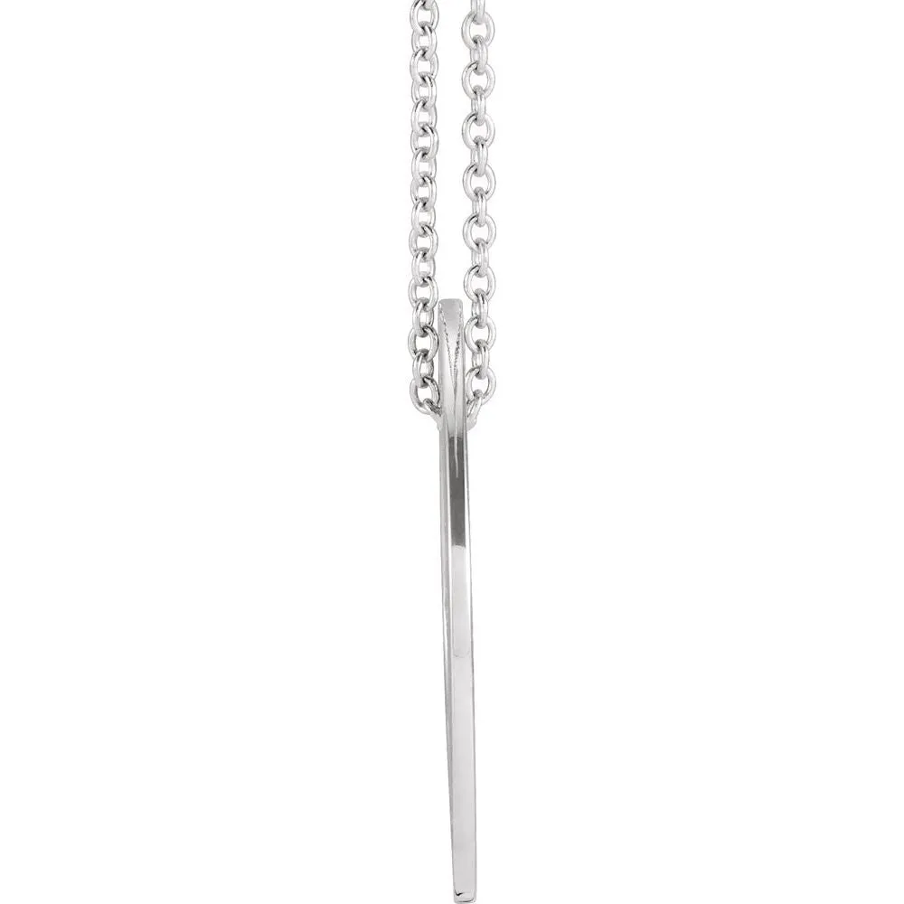 Faith and Love Heart and Cross Pendant Necklace