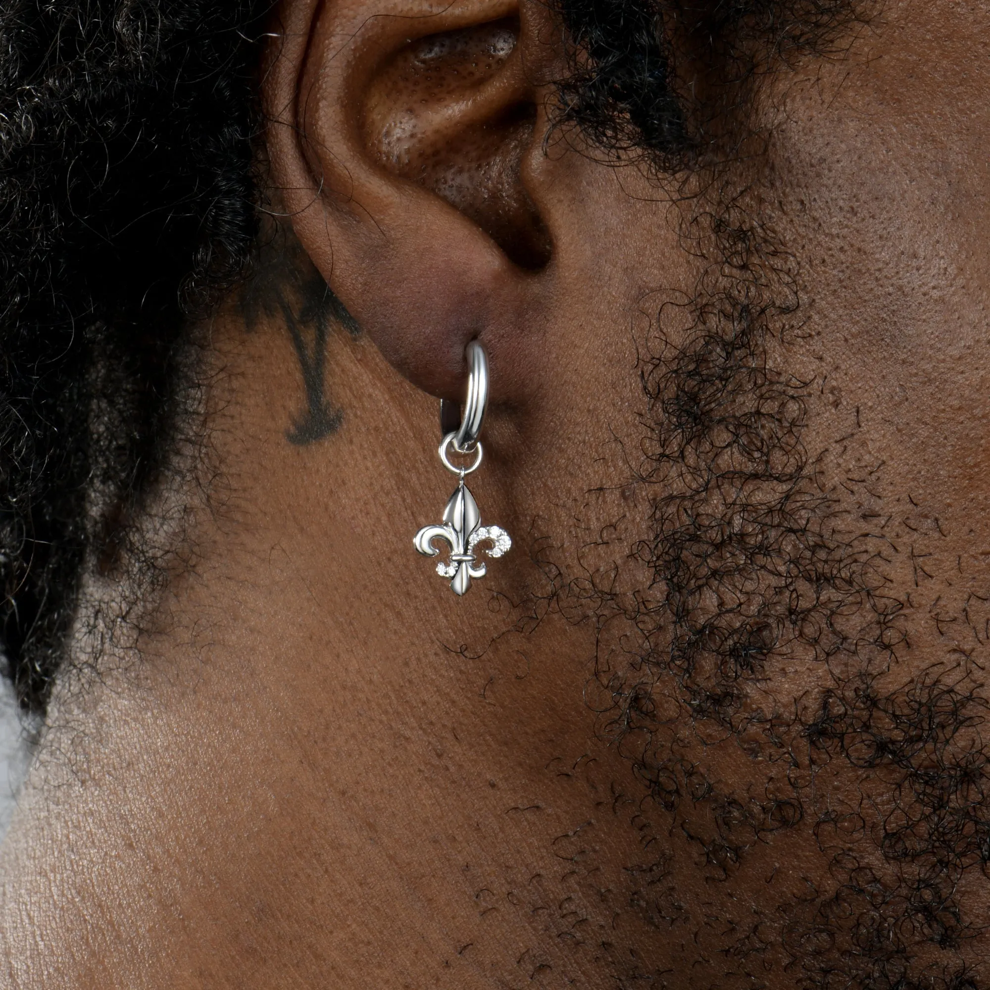 Fleur de lis Dangly Earrings - Pair