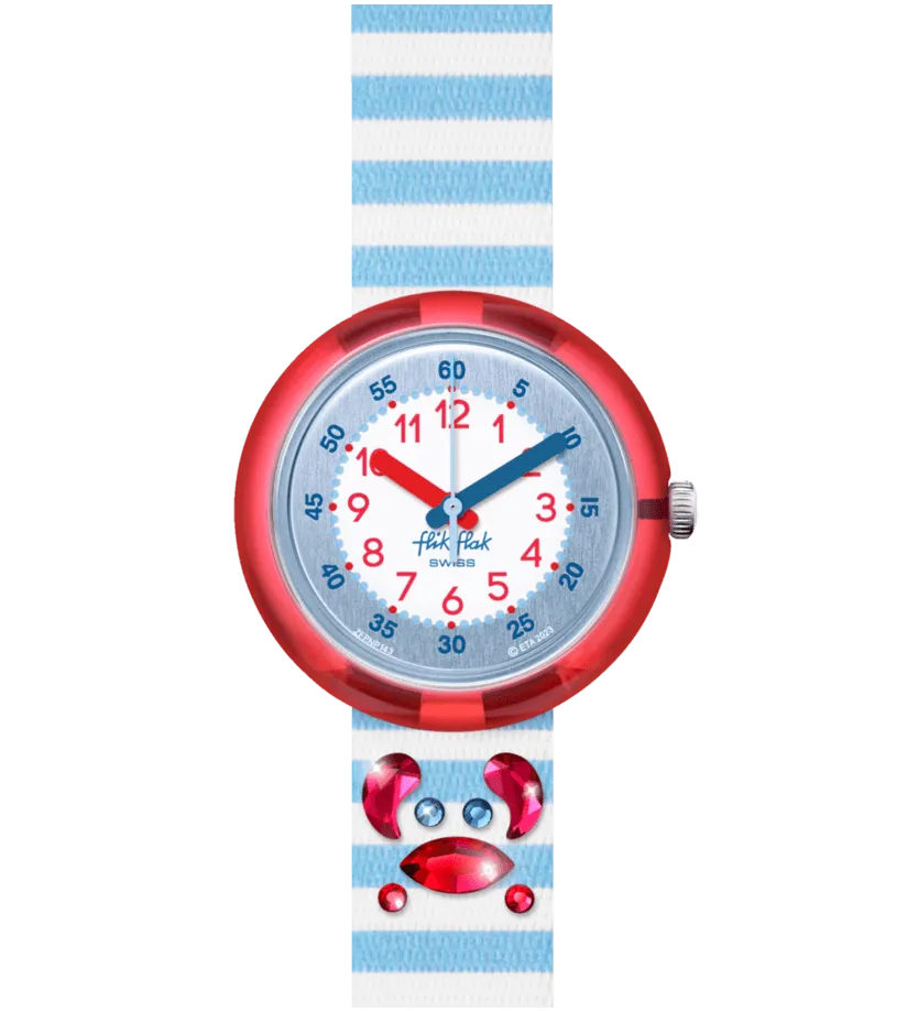 Flik Flak Shining Crab Shine Bright 32mm FPNP143 watch