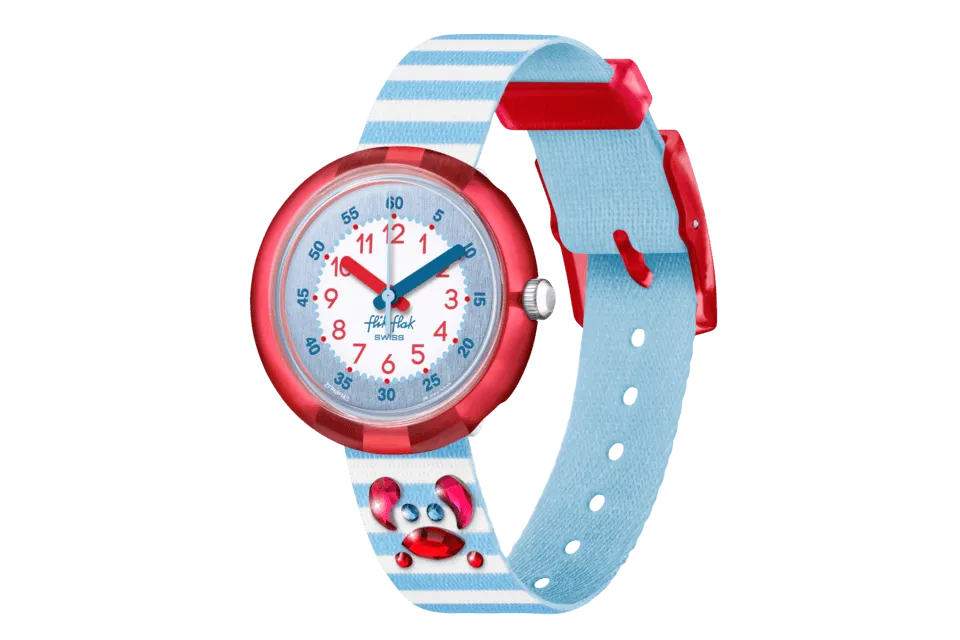 Flik Flak Shining Crab Shine Bright 32mm FPNP143 watch