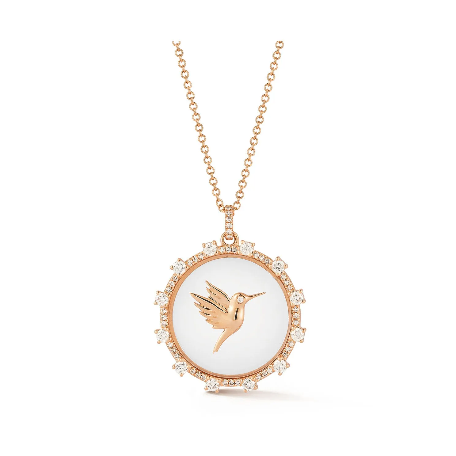 Floating Hummingbird Necklace
