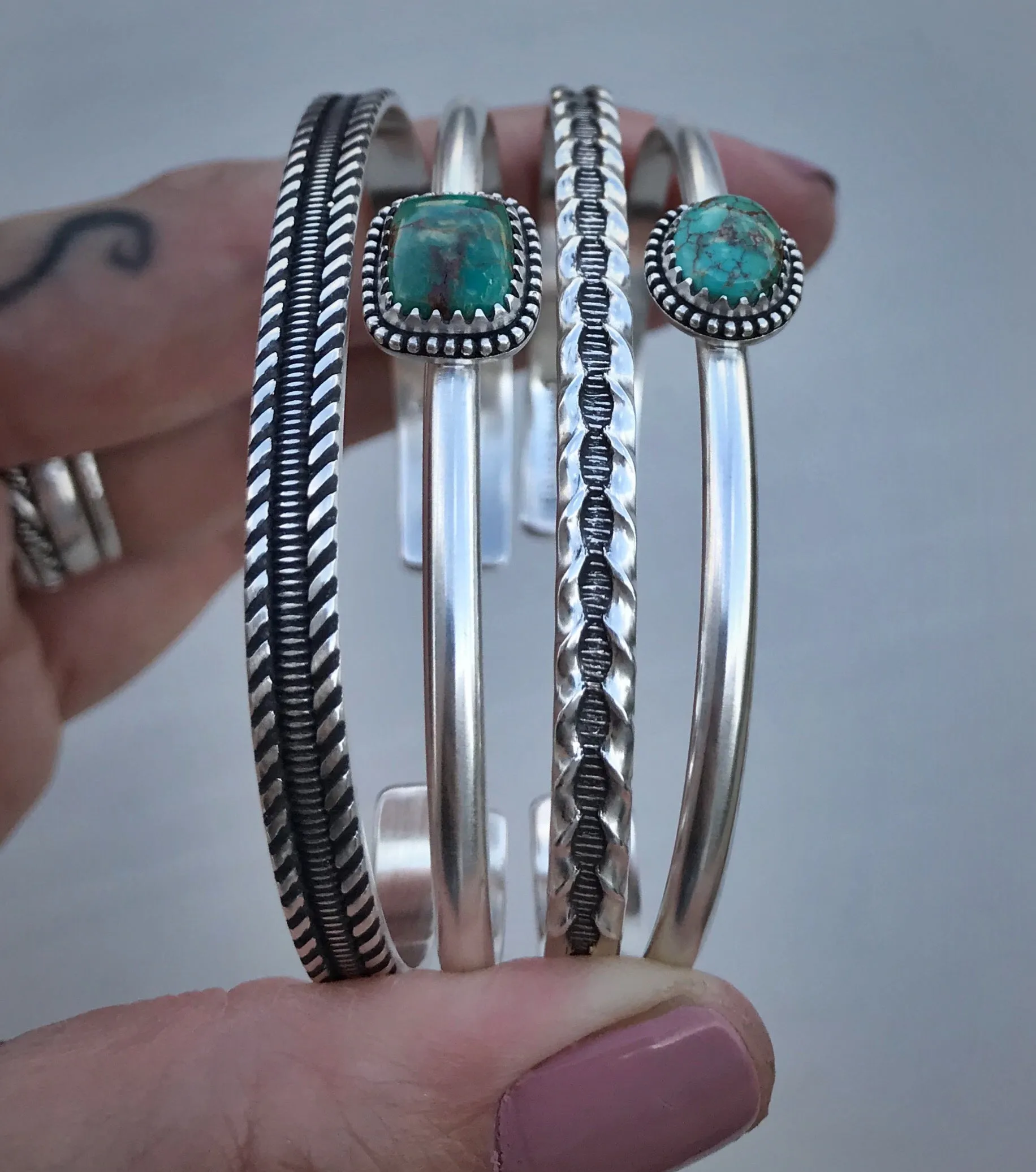 Fox Turquoise Stacker Cuff Set