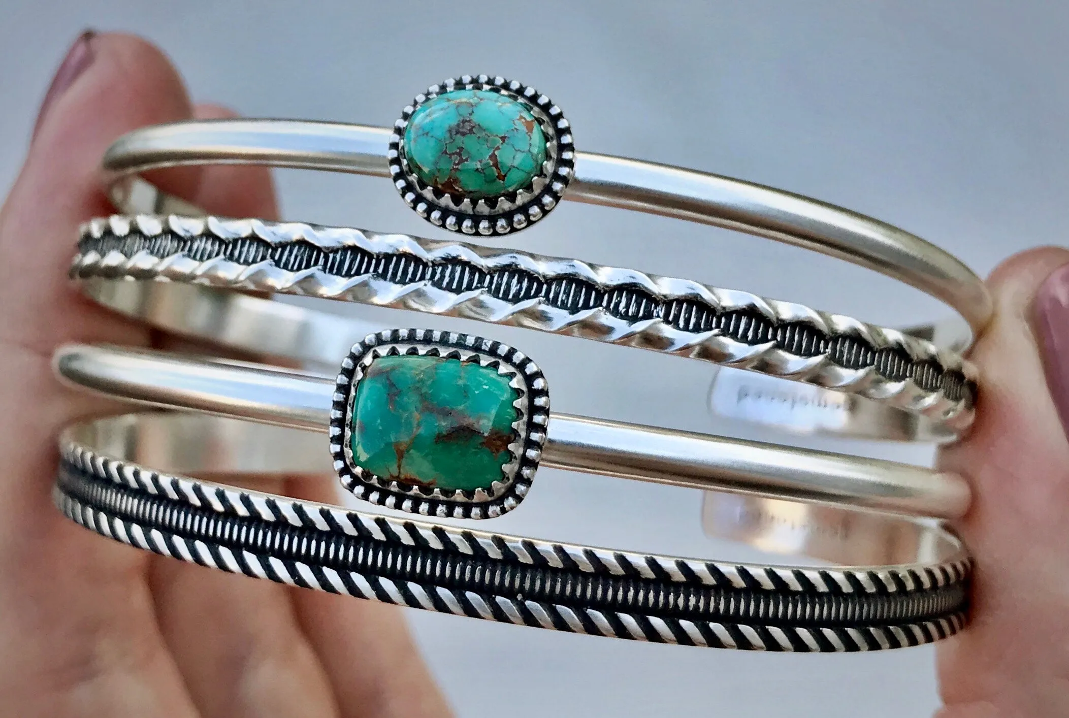 Fox Turquoise Stacker Cuff Set