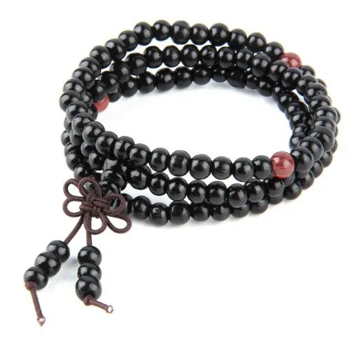 Full Mala Bracelet with Sandalwood Mala Beads