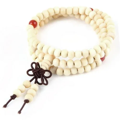 Full Mala Bracelet with Sandalwood Mala Beads