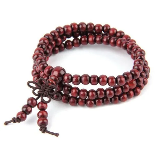 Full Mala Bracelet with Sandalwood Mala Beads