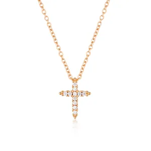 Georgini Rock Star Cross Rose Gold Pendant