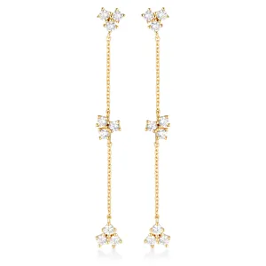 GEORGINI THE LAYERED EDIT TROIS EARRINGS GOLD