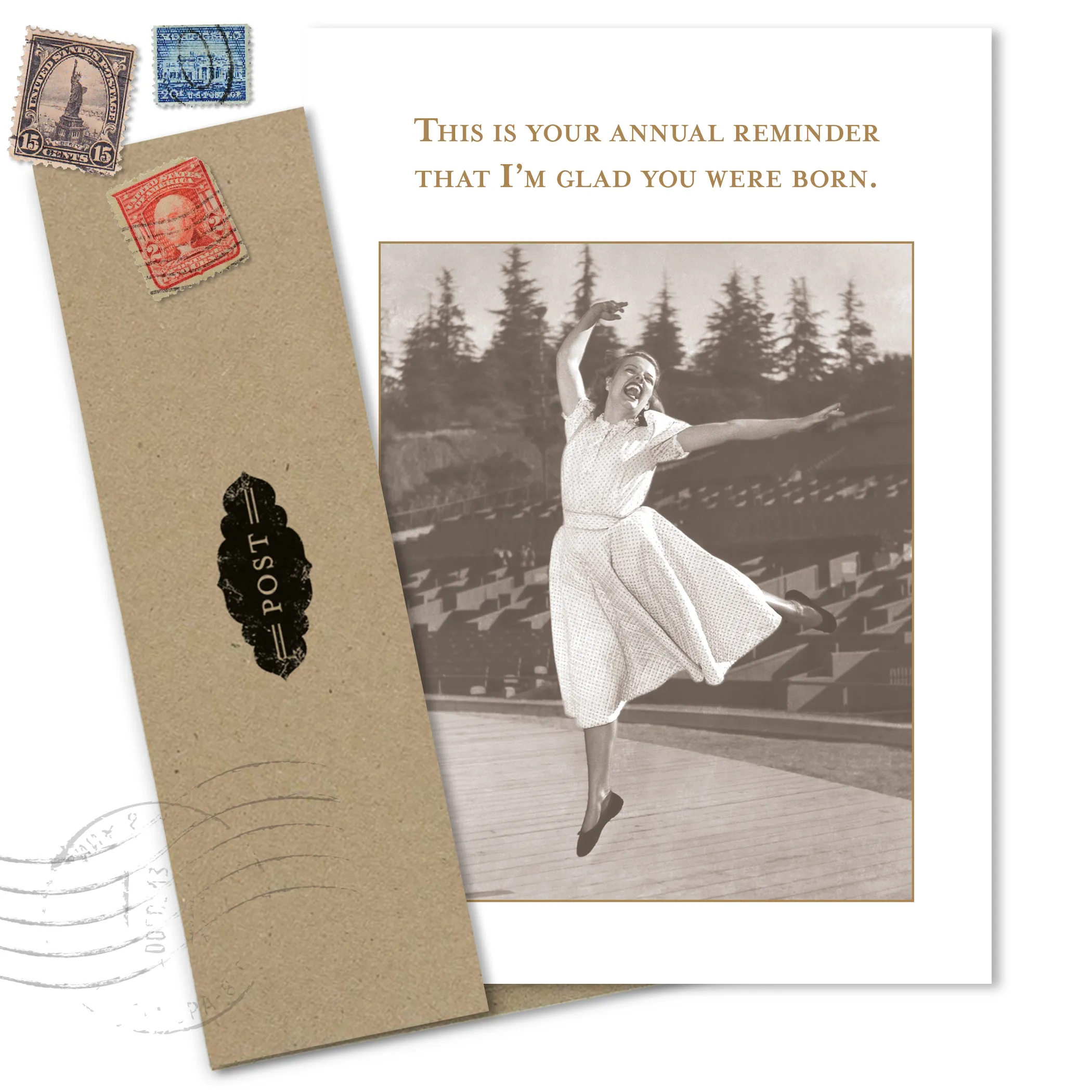 Glad You Were Born Birthday Card