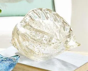Gold Flecked Glass Shell