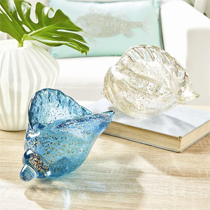 Gold Flecked Glass Shell