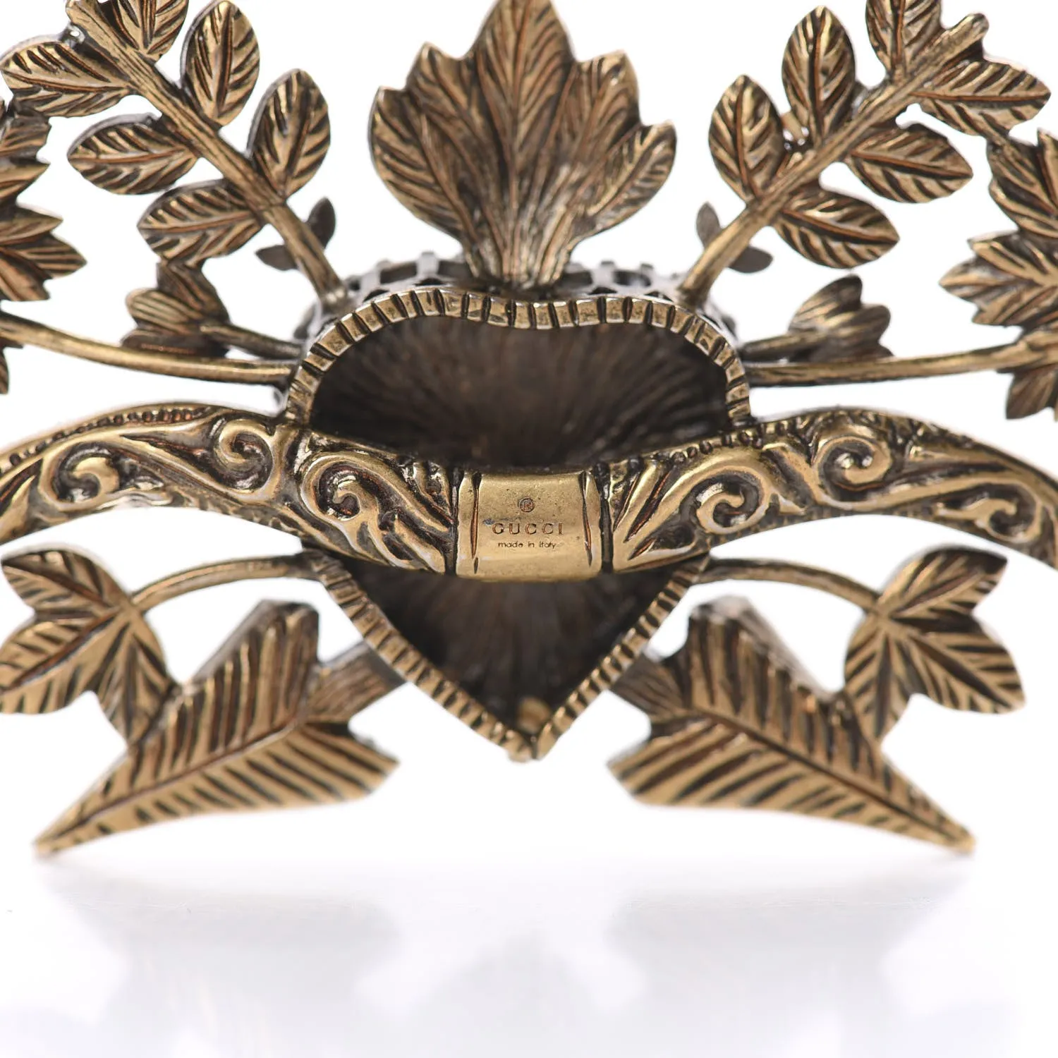 Gucci Magnetismo Crystal Brooch in Gold