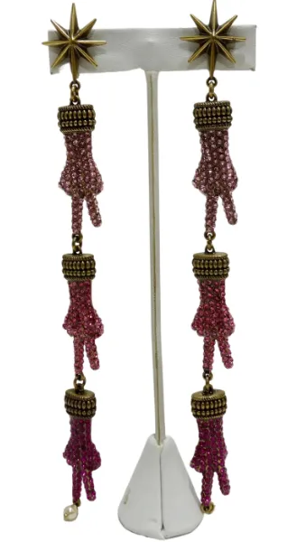 Gucci Peace Hand Drop Earring