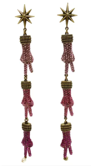 Gucci Peace Hand Drop Earring